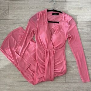 Bright Pink Akira Midi Dress